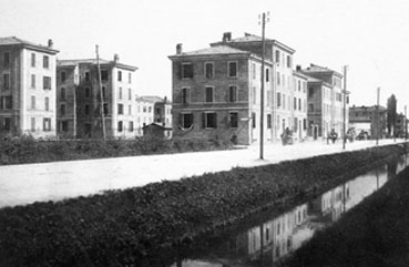 case popolari, aggruppamento in Villa S. Caterina (inizio realizzazione 1907)