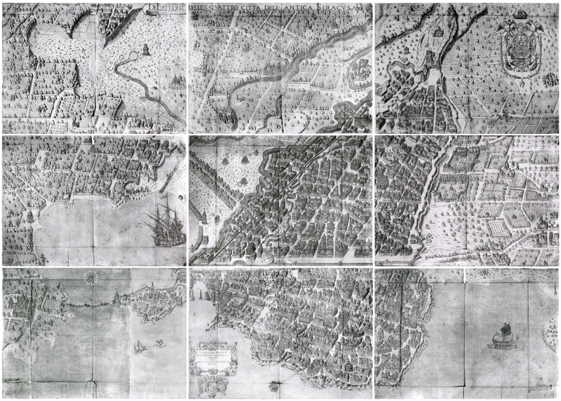 V. Mirabella, delle Antiche Siracuse 1717 vol. II, ricomposizione delle nove tavole V. Mirabella, delle Antiche Siracuse 1717 vol. II, ricomposizione delle nove tavole