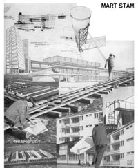Fotomontaggio delle opere di Mart Stam pubblicato in Das Neue Frankfurt, 1930