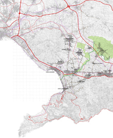 Sarno plain settlements. - ZOOM 