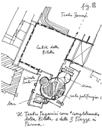 Carlo Aymonino, Project to rebuild Teatro Paganini in Parma 1964 - ZOOM 