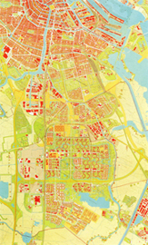 Area of Bijlmermeer, Amsterdam Zuidoost