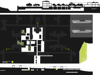 M.P. Amore, A. Arrenga, Dissertation in Architecture, CdL Arc5UE, University of Naples Federico II, a.a. 2012-2013; supervisor R. Amirante, A. DAgostino. The hypogeous spaces of the project. Design of the thesis 