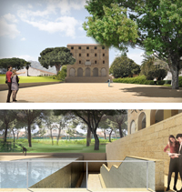 Project of Piazza della Vignicella and base of Vignicella
 - ZOOM 