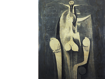 Wifredo Lam, Femme assise, 1940, collection prive