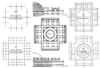 Fig. 1 - J.-N.-L. Durand. Come comporre un edificio. Prècis Vol I, Lam.21, 1819.