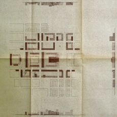 Autore ignoto, schizzo per il nuovo piano di Le Havre e profili (Archives municipales du Havre, Fond Tournant, FC 80 W). - ZOOM 