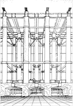 Ludovico Quaroni, Project of the enlargement of the Opera House, Roma 1983. - ZOOM 