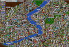 La città di Londra nel gioco Sim City 2000 (Maxis. Pc. 1993) - ZOOM 