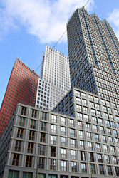 Rapp+Rapp e Kollhoff, view of towers from Turfmarkt, L'Aia 2012 [Web font: flickr]