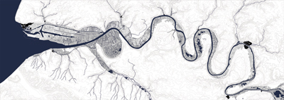 Seine-Maritime, cartography (drawing by the author) - ZOOM 