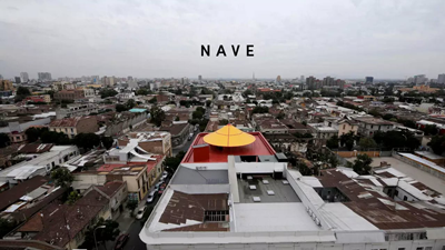 Smiljan Radic’-2015-Nave-Arts Hall in Santiago del Cile, veduta generale con il circo sul tetto  - ZOOM 