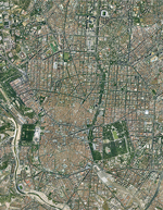 Madrid, Veduta aerea del centro - ZOOM 
